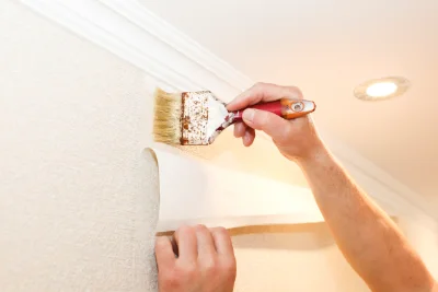 Pose de papier peint à Attin — revêtements muraux et toiles de verre